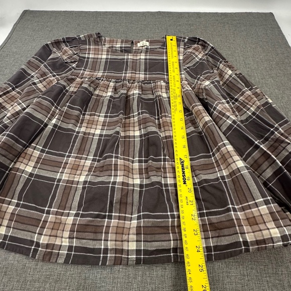 Brand New!  a.n.a a new approach Peplum Blouse XXL Babydoll Style Brown Tan Gray - Picture 3 of 14